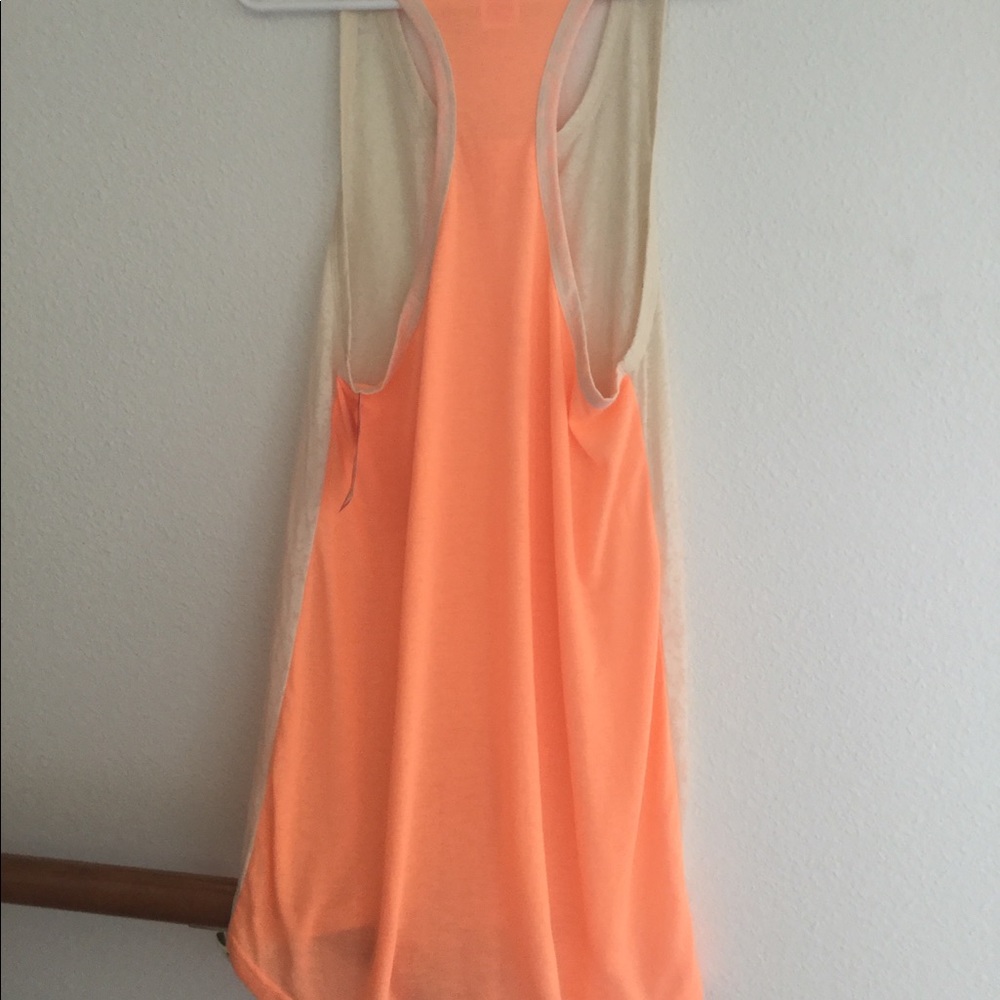 White and Orange Tank